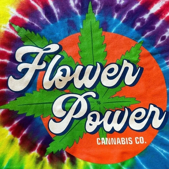 Flower Power Cannabis Co. Tie Dye Tee - NWOT - Picture 3 of 5
